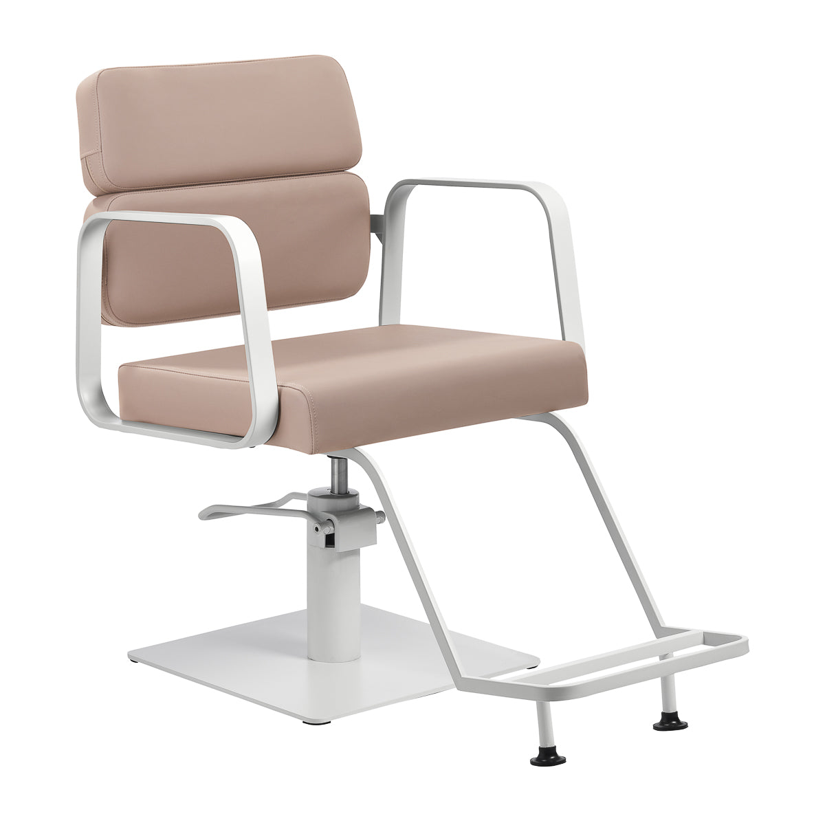 Friseurstuhl Gabbiano Porto Beige-Weiß
