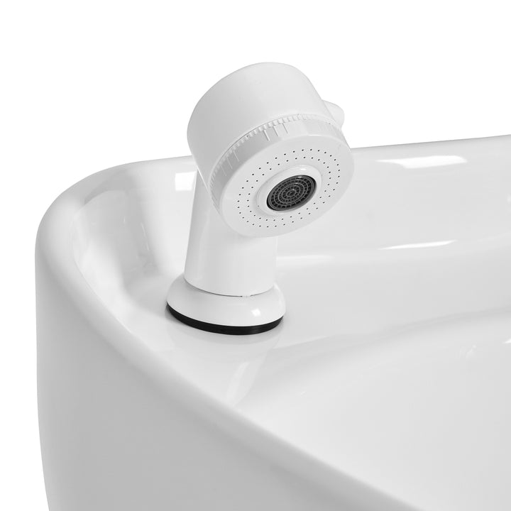 Friseur Waschbecken Gabbiano Porto Weiß-Grau - Bild 5