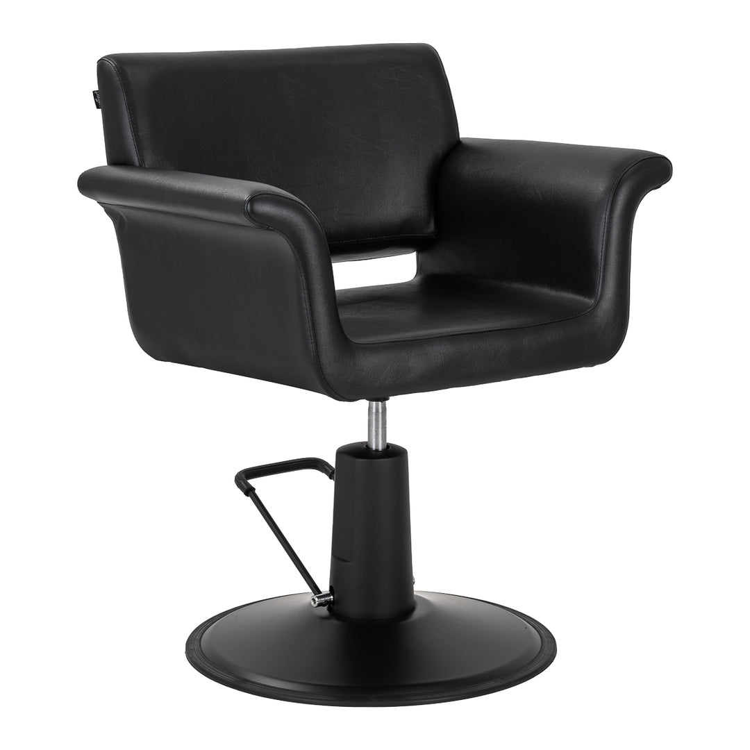 Friseurstuhl Gabbiano Lucca Schwarz-Schwarz