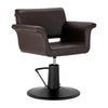 Friseurstuhl Gabbiano Lucca Braun-Schwarz
