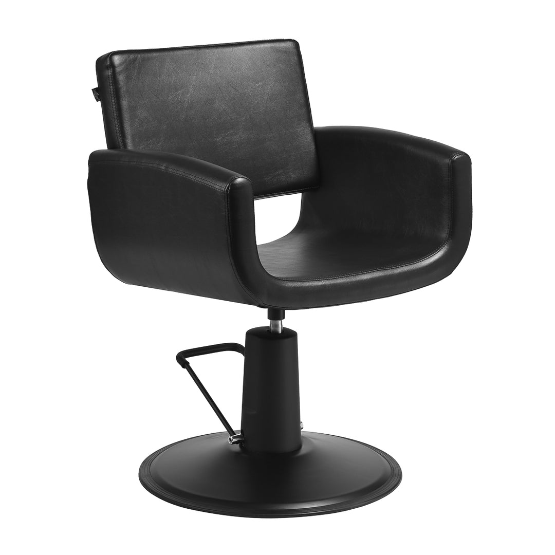 Friseurstuhl Gabbiano Mataro Schwarz-Schwarz
