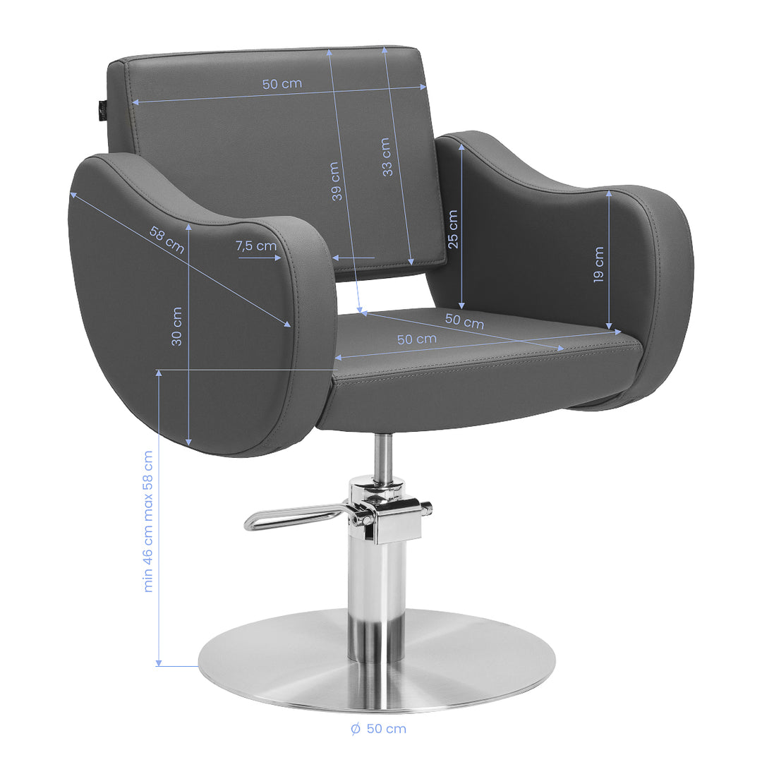 Friseurstuhl Gabbiano Sewilla Grau - Bild 9