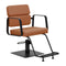 Friseurstuhl Gabbiano Porto Schwarz-Orange
