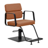 Friseurstuhl Gabbiano Porto Schwarz-Orange
