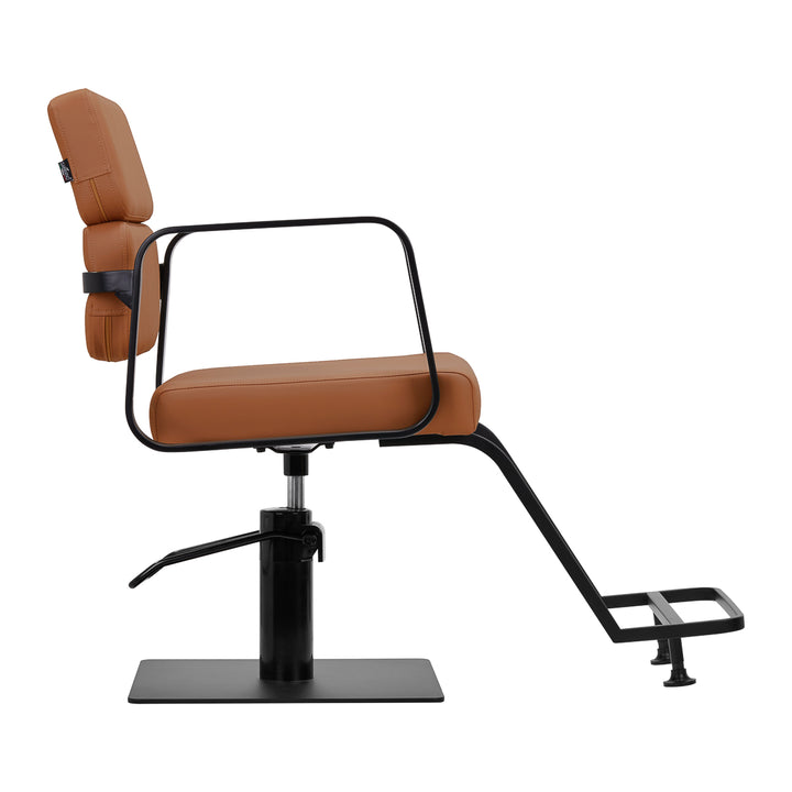 Kappersstoel Gabbiano Porto zwart-oranje 2
