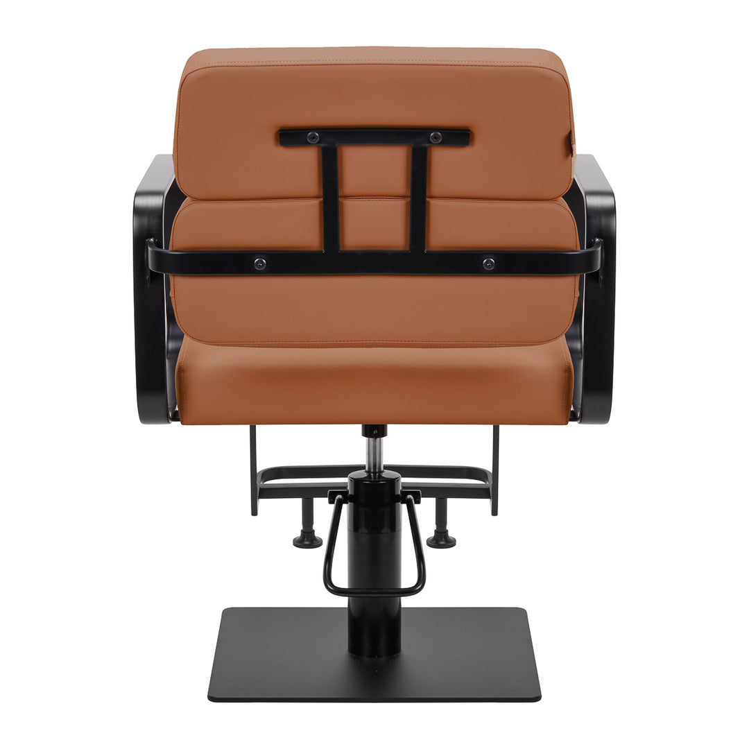 Kappersstoel Gabbiano Porto zwart-oranje 4