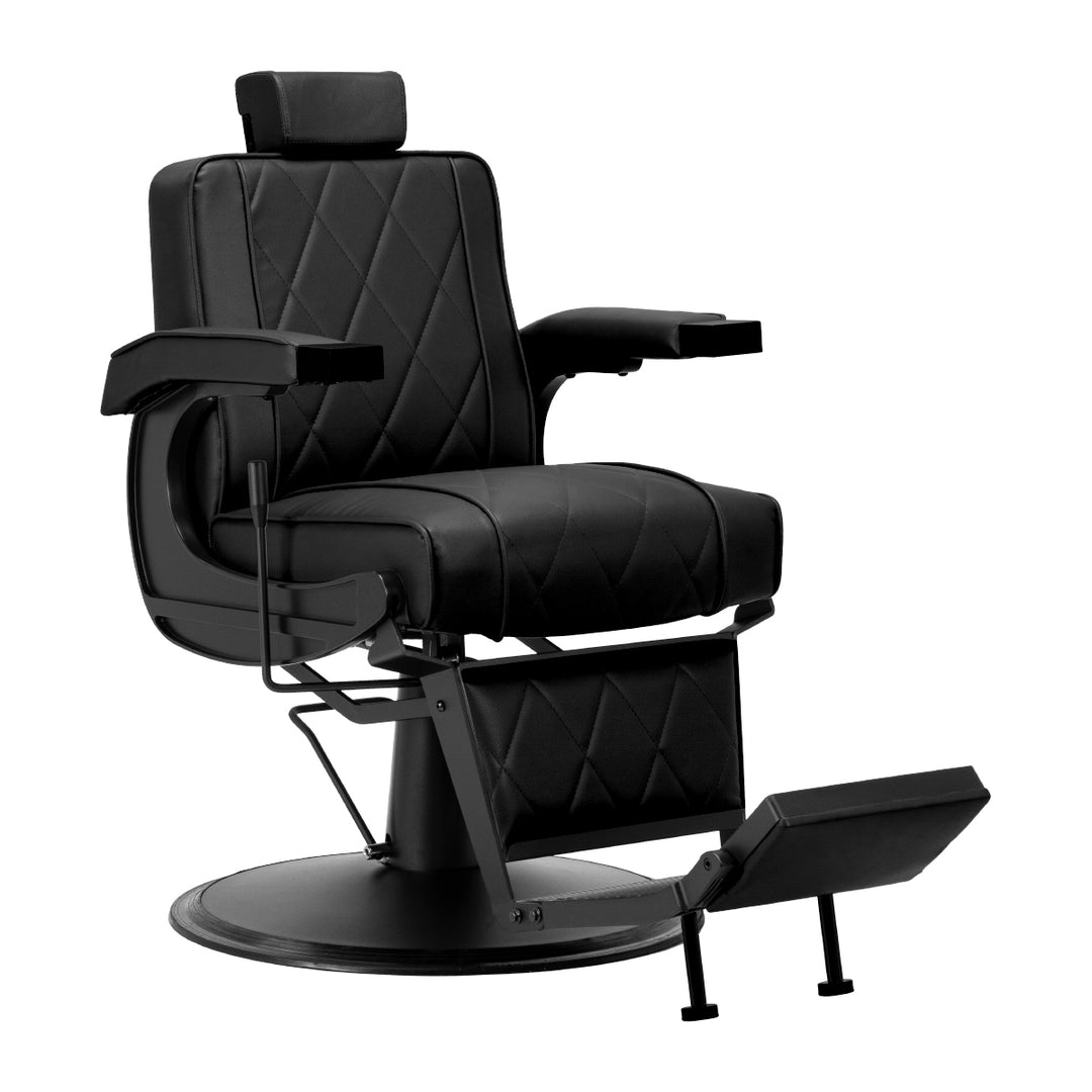 Barberstuhl Hair System BM88066B Schwarz-Schwarz - Bild 15