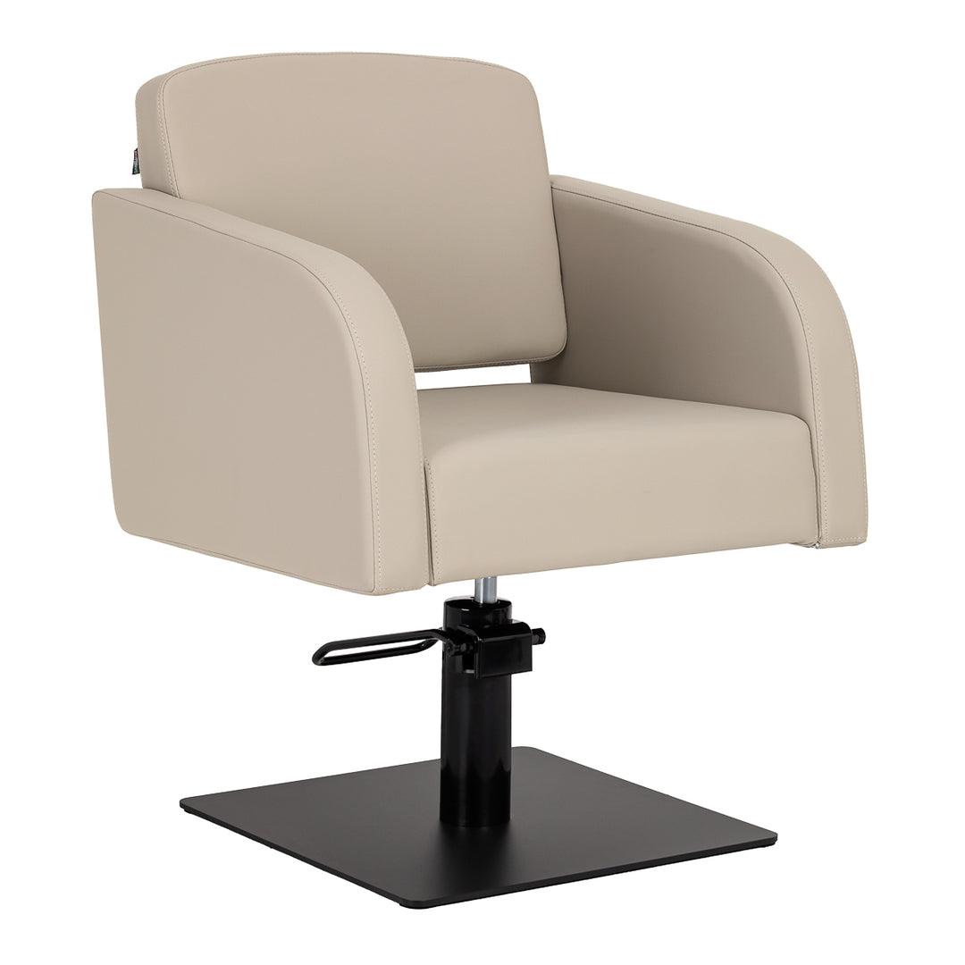 Friseurstuhl Gabbiano Elda Beige-Schwarz