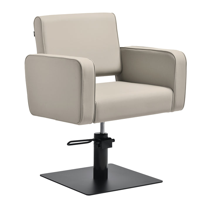 Friseurstuhl Gabbiano Bilbao Beige-Schwarz