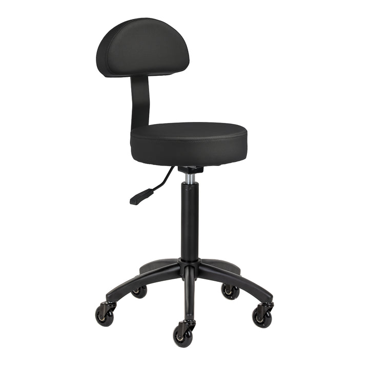 Sattelhocker mit Rückenlehne Gabbiano D026 Schwarz