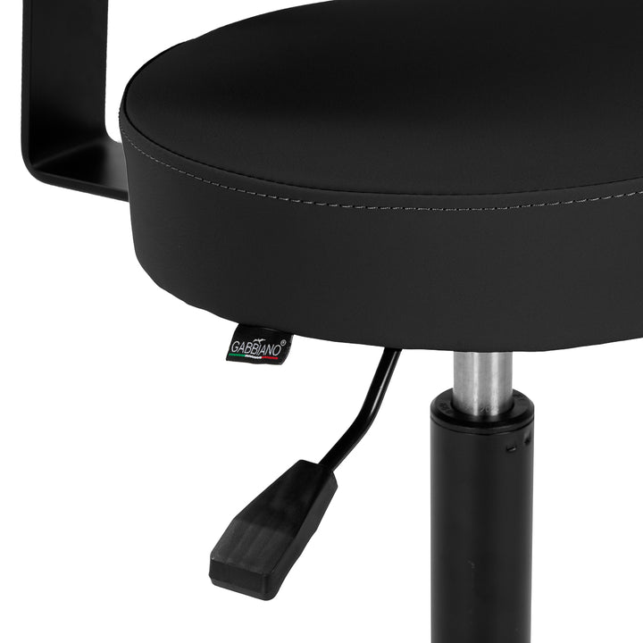 Sattelhocker mit Rückenlehne Gabbiano D026 Schwarz - Bild 6