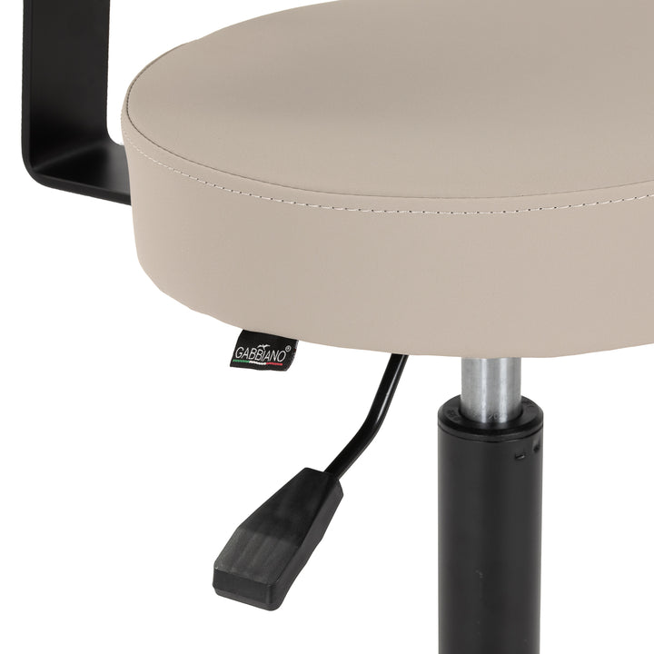 Sattelhocker mit Rückenlehne Gabbiano D026 Beige - Bild 6
