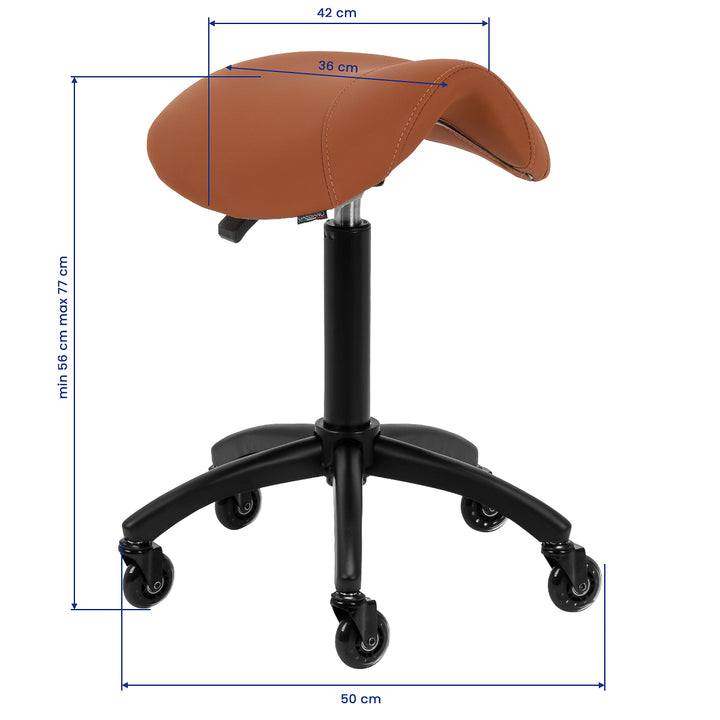 Sattelhocker Verstellbar Gabbiano D032 Braun - Bild 9