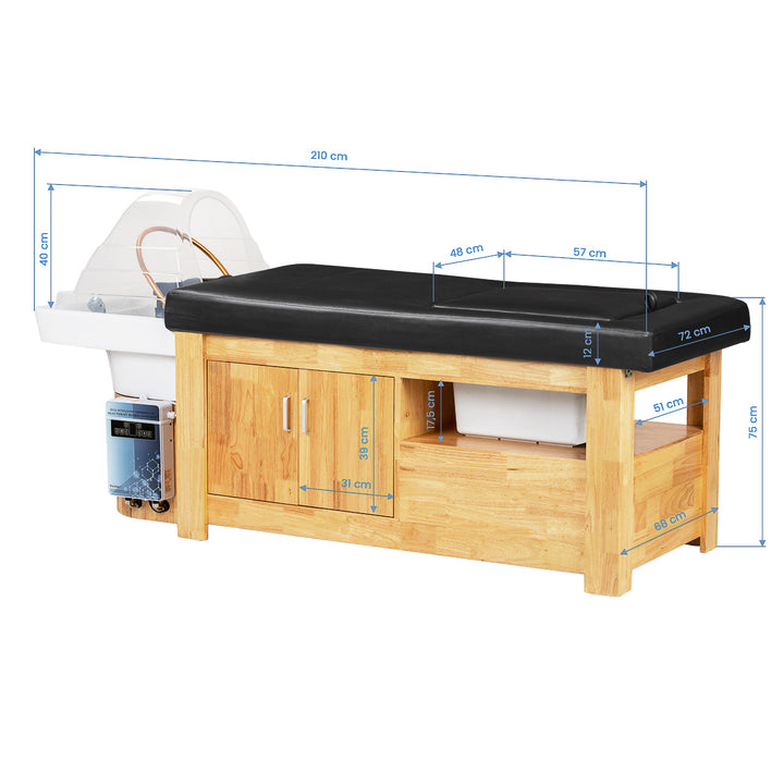 Friseur Waschbecken Gabbiano Bali Schwarz - Bild 23