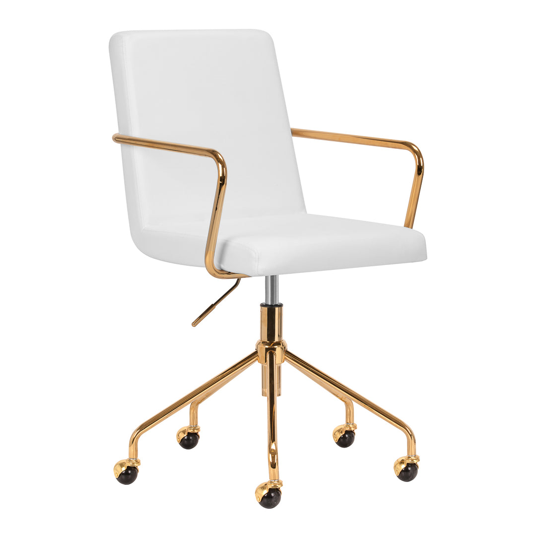 Salonstuhl mit Armlehnen QS-OF211G Gold-Creme