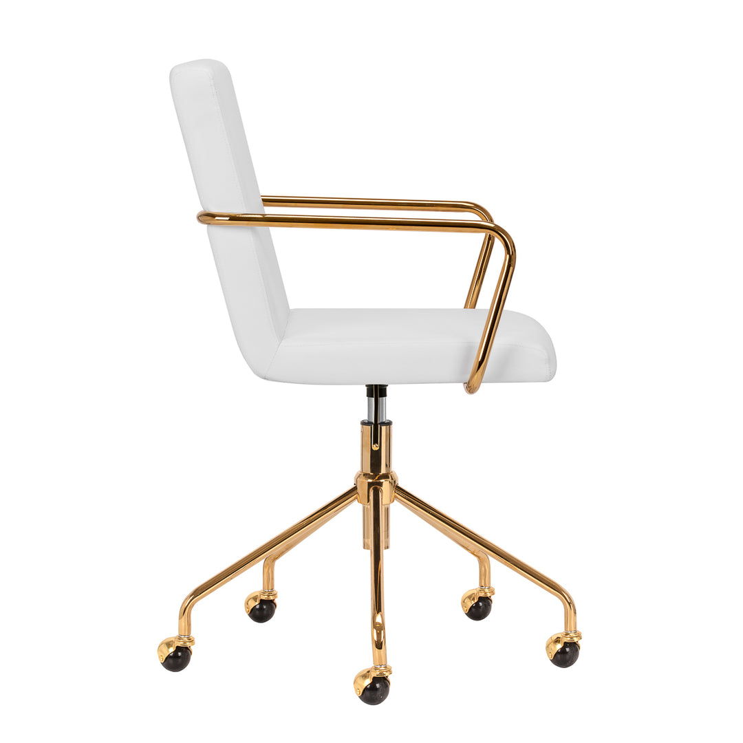 Salonstuhl mit Armlehnen QS-OF211G Gold-Creme - Bild 3