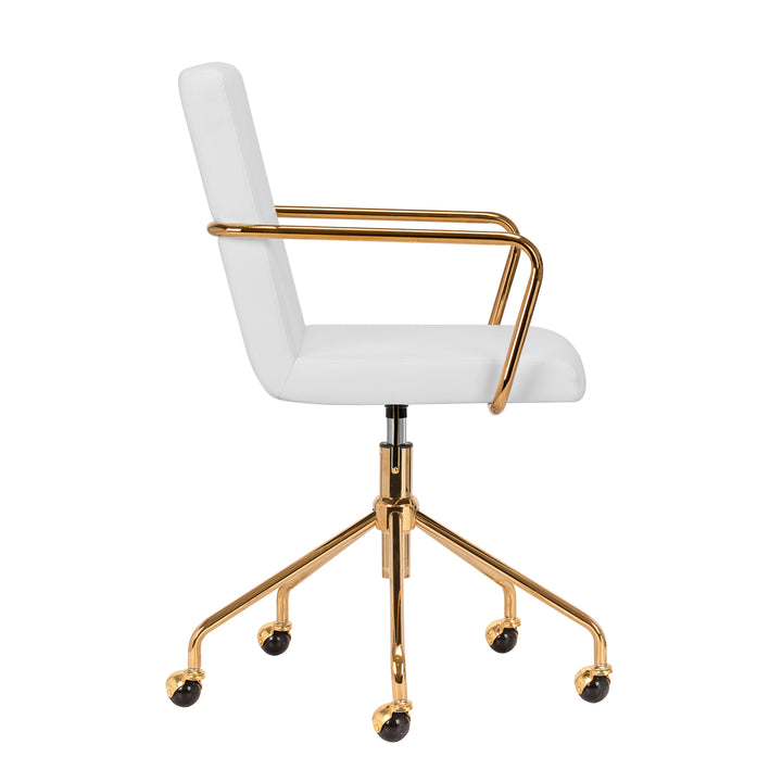 Salonstuhl mit Armlehnen QS-OF211G Gold-Creme - Bild 3