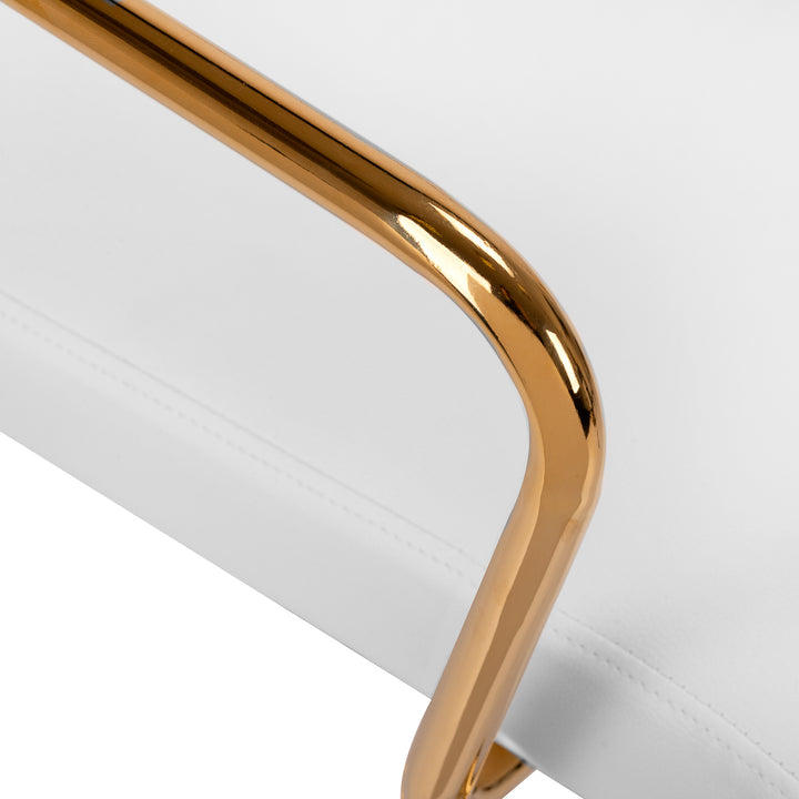 Salonstuhl mit Armlehnen QS-OF211G Gold-Creme - Bild 5