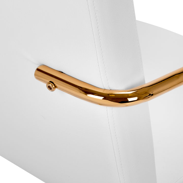 Salonstuhl mit Armlehnen QS-OF211G Gold-Creme - Bild 8