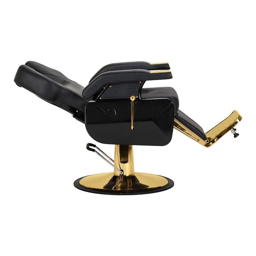 Barberstuhl Hair System New York Schwarz-Gold - Bild 6