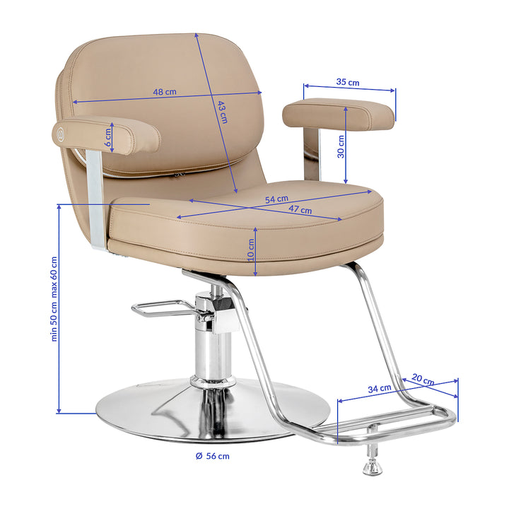 Friseurstuhl Omega Astra Beige - Bild 9