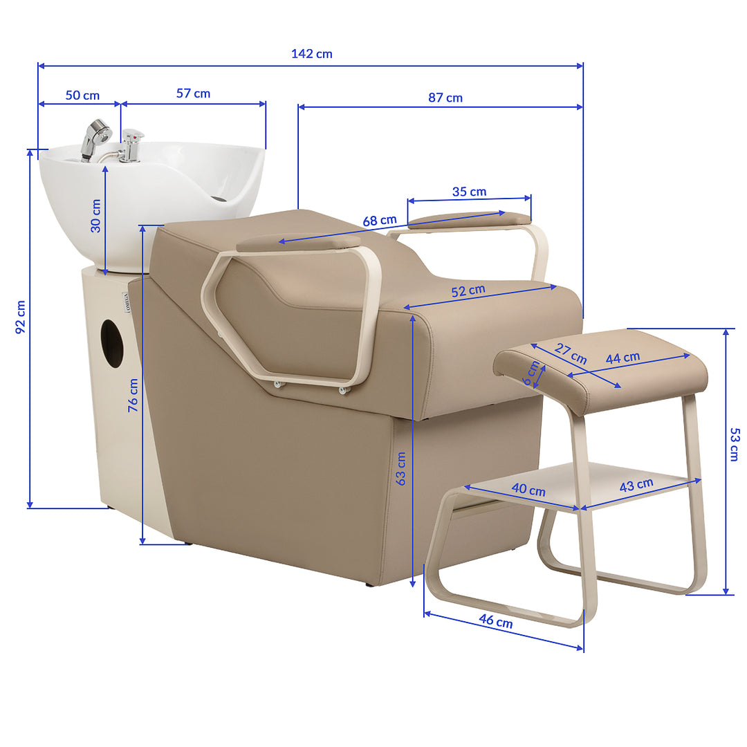 Friseur Waschbecken Omega Marina Beige - Bild 14