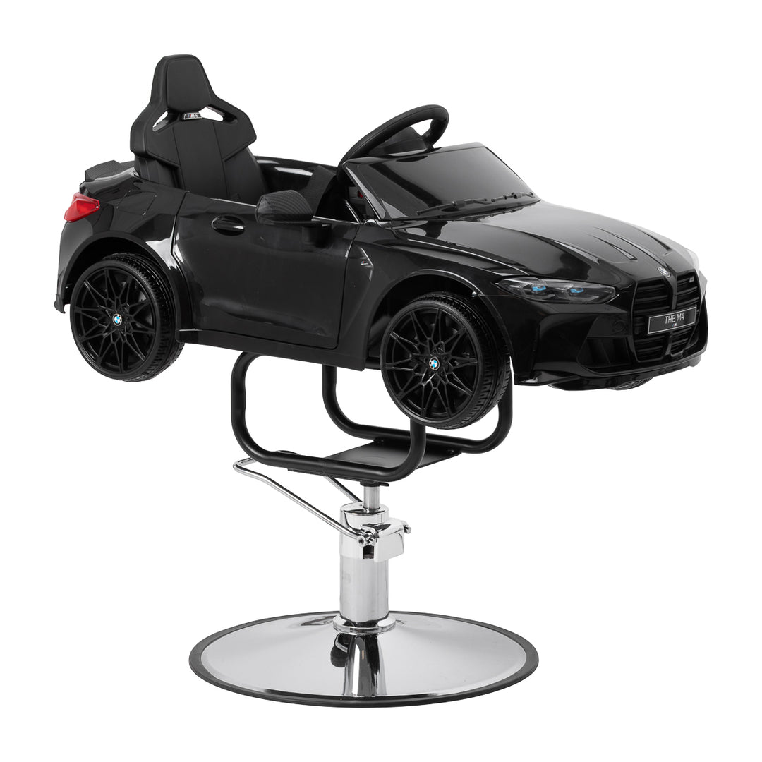 Kinderfriseurstuhl Auto BMW Schwarz