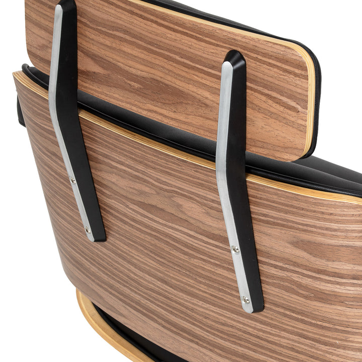 Friseurstuhl Gabbiano Florence Walnuss Schwarz Gold - Bild 6