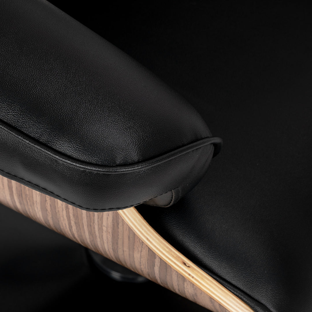 Friseurstuhl Gabbiano Florence Walnuss Schwarz Gold - Bild 8