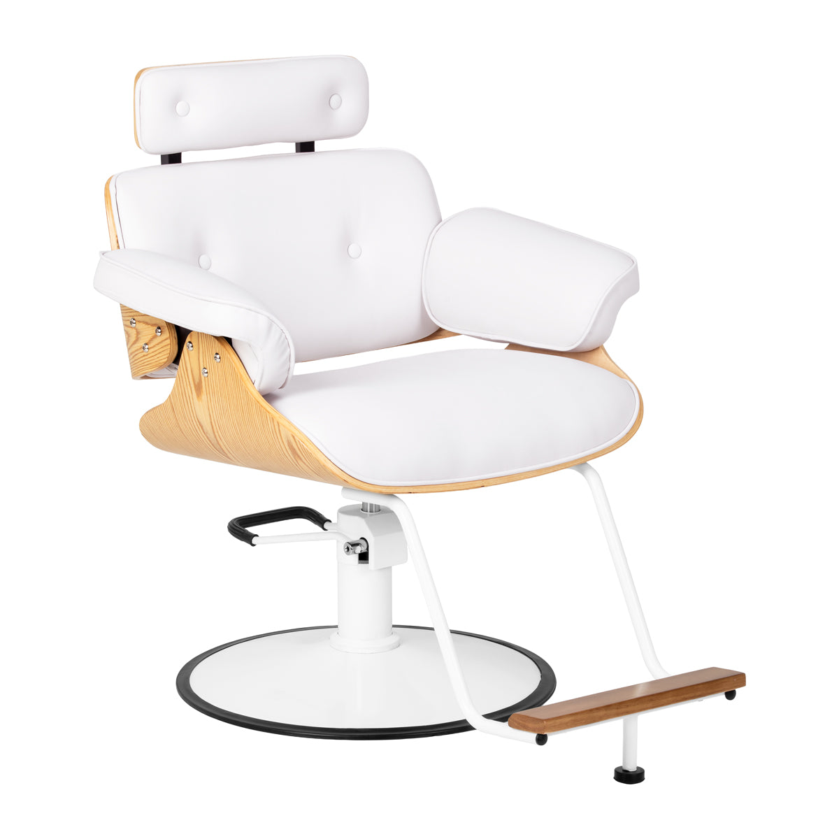 Friseurstuhl Gabbiano Florence Weiß