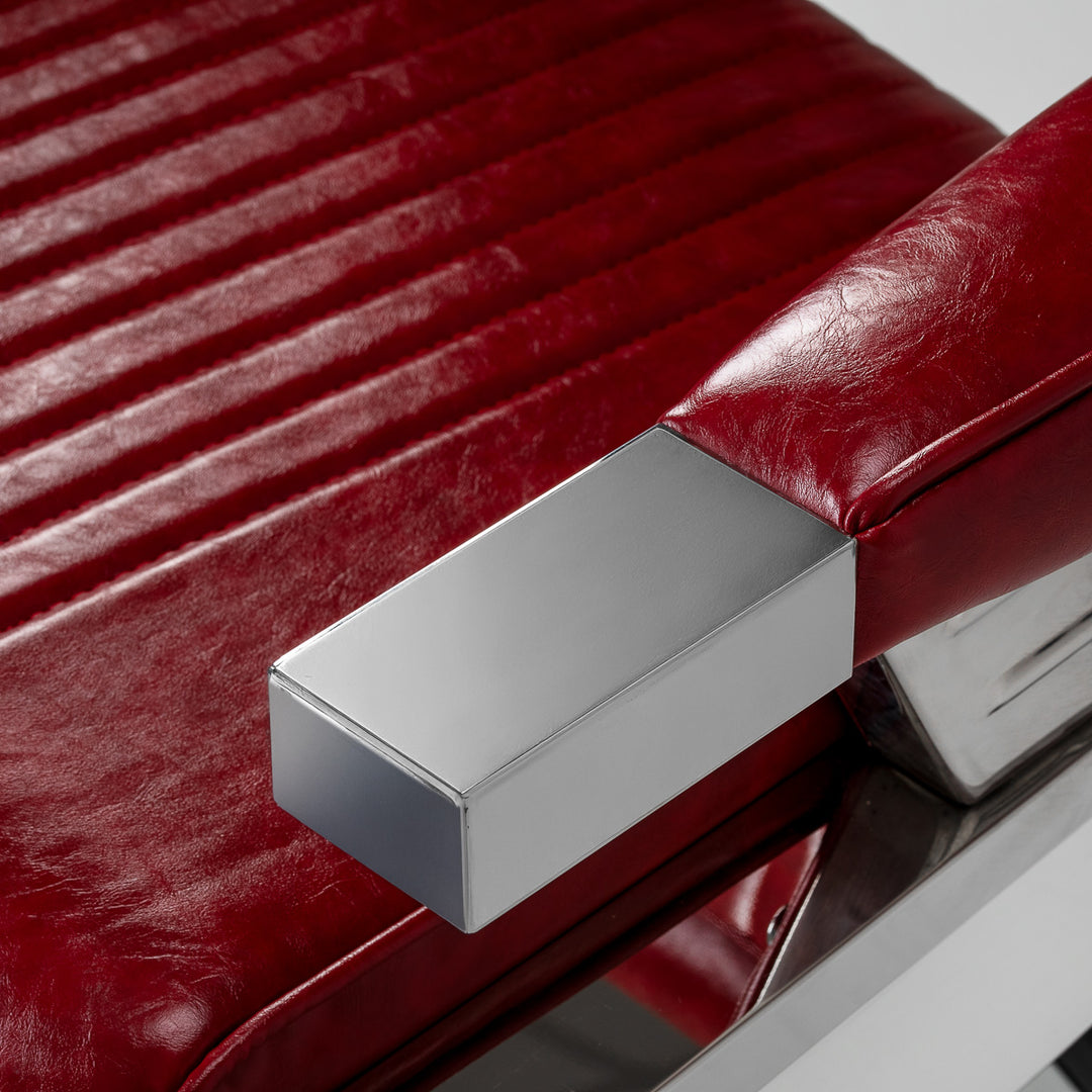 Barberstuhl Gabbiano Royal X Rot - Bild 6