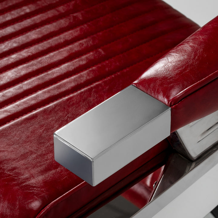 Barberstuhl Gabbiano Royal X Rot - Bild 6