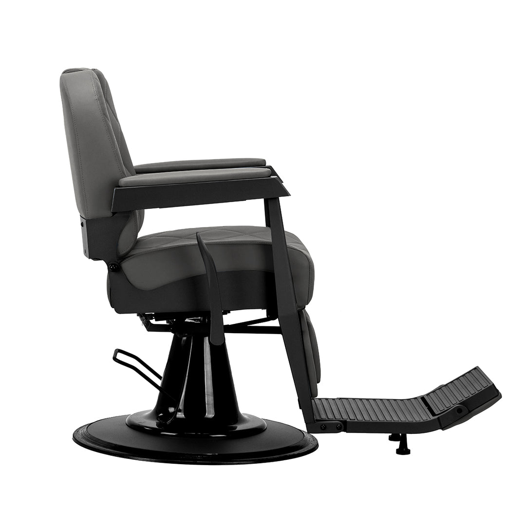 Barberstuhl Gabbiano Bruno Grau-Schwarz