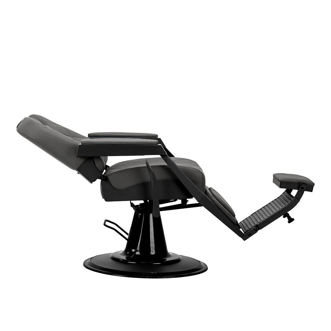 Barberstuhl Gabbiano Bruno Grau-Schwarz