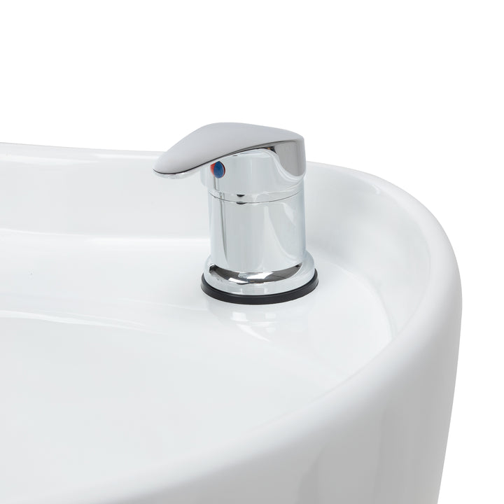 Friseur Waschbecken Gabbiano Ines mit Elektrischer Beinauflage und Massage Beige - Bild 11
