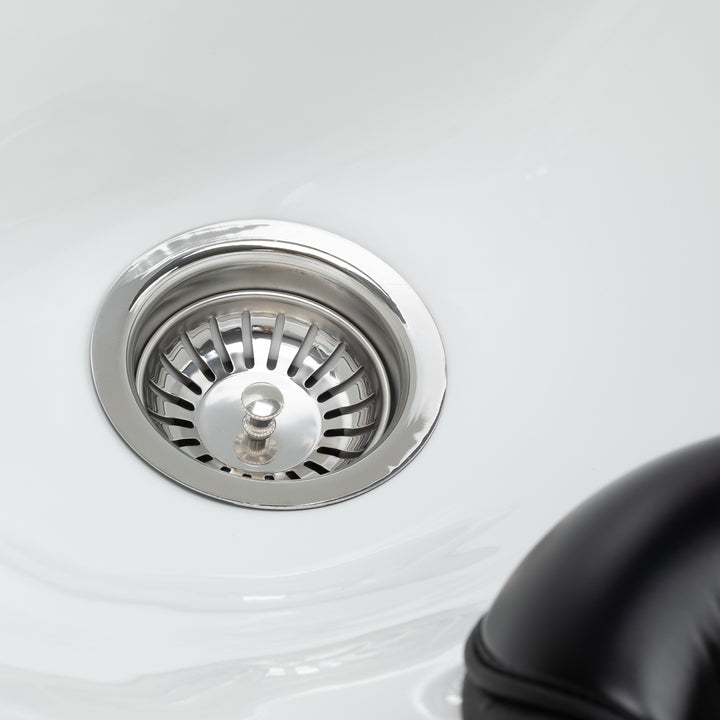 Friseur Waschbecken Gabbiano Ines mit Elektrischer Beinauflage und Massage Beige - Bild 12