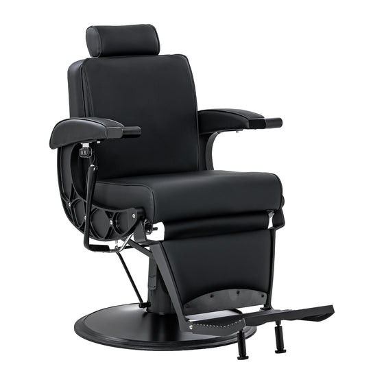 Barberstuhl Gabbiano Continental mit Massage Schwarz