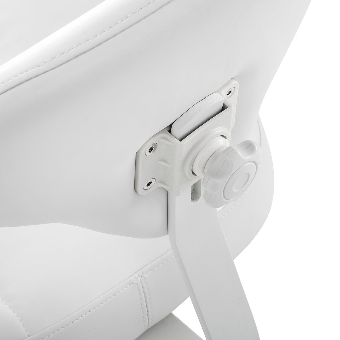 Rollhocker Höhenverstellbar mit Lehne Azzurro 156F Schneeweiß - Bild 7