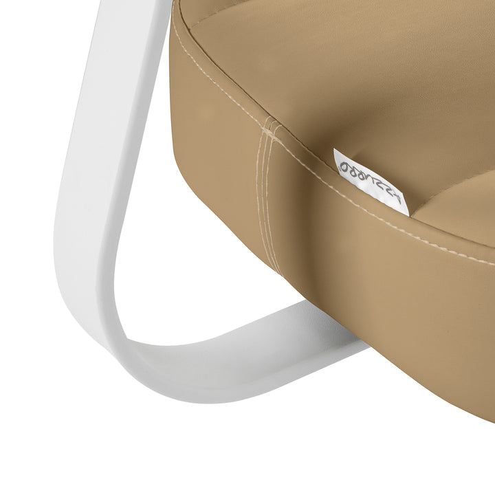 Rollhocker Höhenverstellbar mit Lehne Azzurro 156F Beige - Bild 6