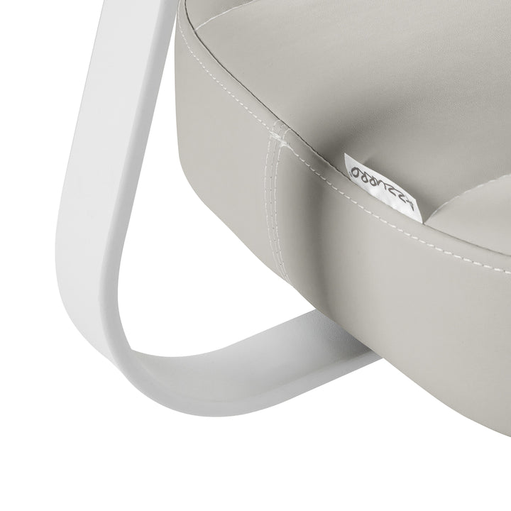 Rollhocker Höhenverstellbar mit Lehne Azzurro 156F Grau - Bild 6