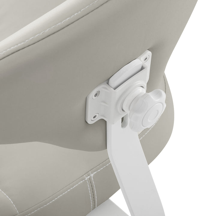 Rollhocker Höhenverstellbar mit Lehne Azzurro 156F Grau - Bild 7