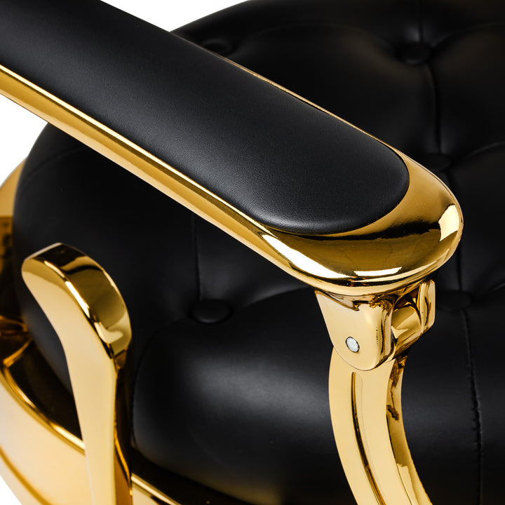 Barberstuhl Gabbiano Niccolo Schwarz-Gold - Bild 6