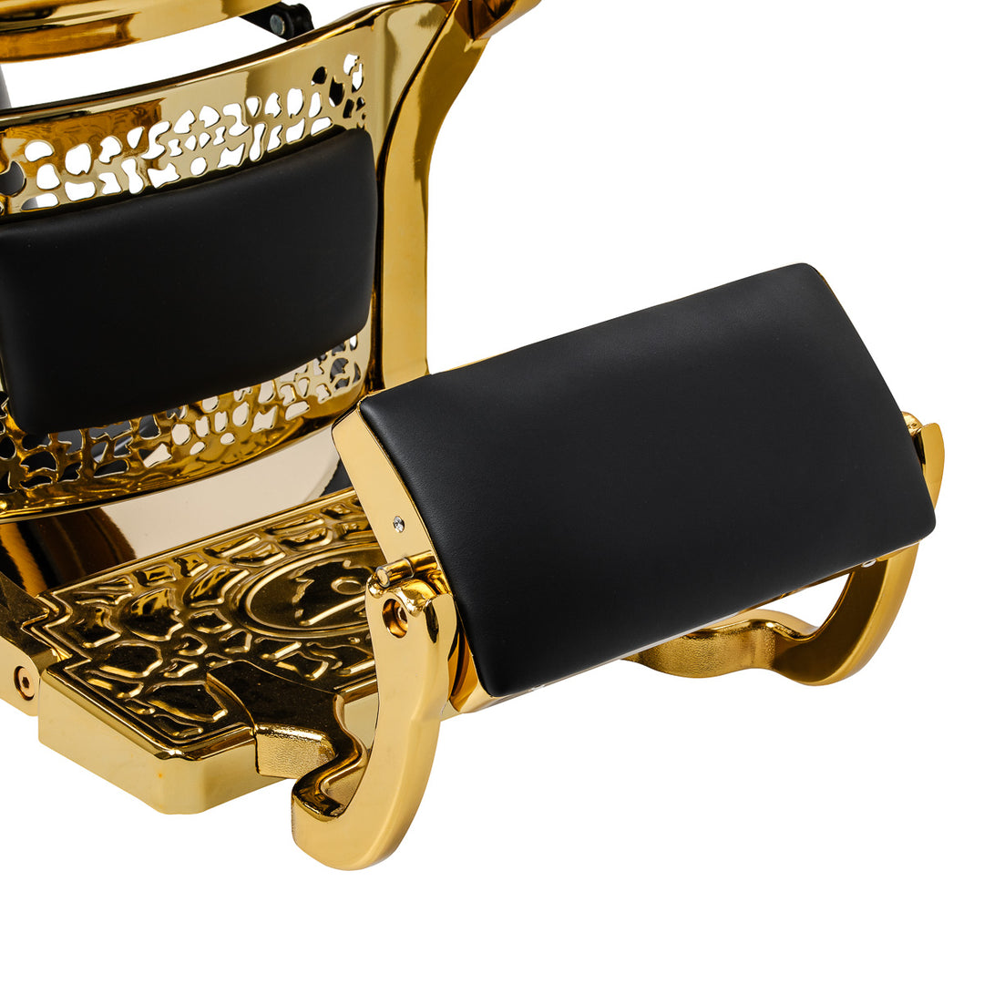 Barberstuhl Gabbiano Niccolo Schwarz-Gold - Bild 13