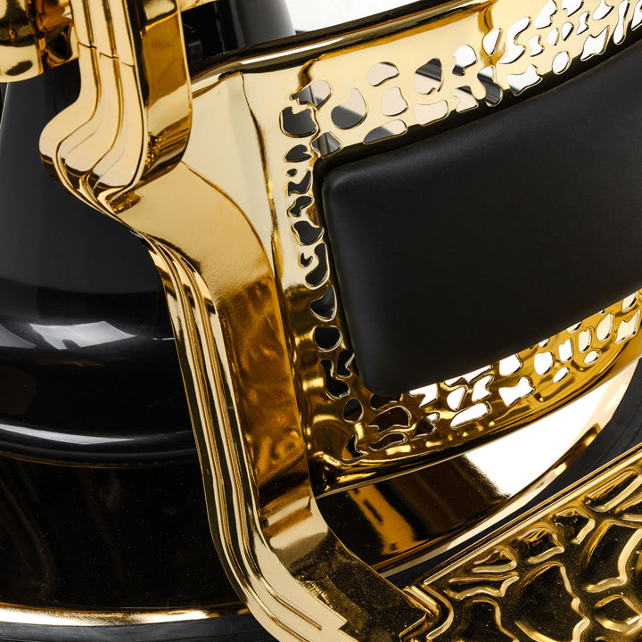 Barberstuhl Gabbiano Niccolo Schwarz-Gold - Bild 15