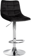 Barhocker 107 Samt Schwarz