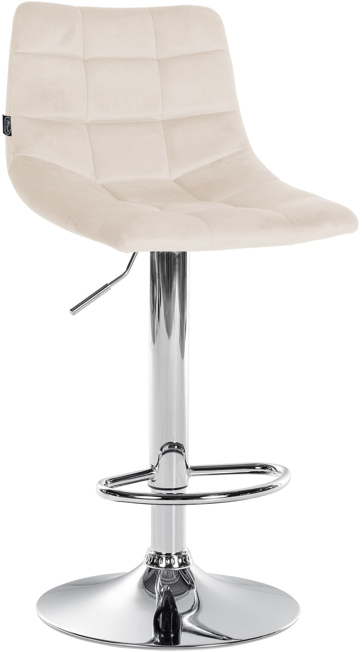 Barhocker 107 Samt Creme