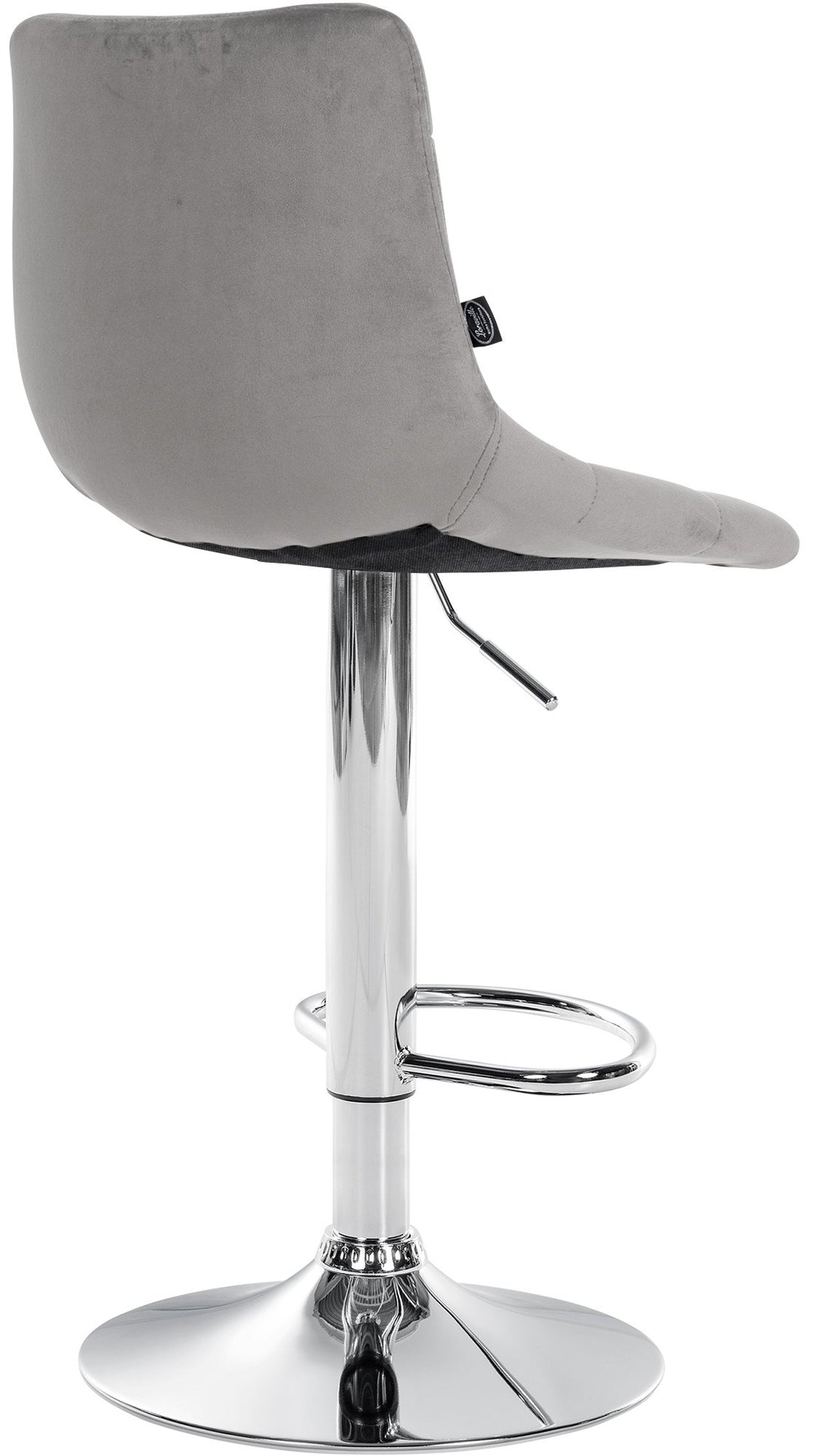 Barhocker 107 Samt Grau - Bild 5