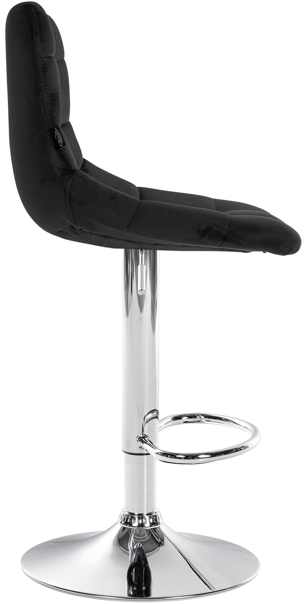 Barhocker 107 Samt Schwarz - Bild 4