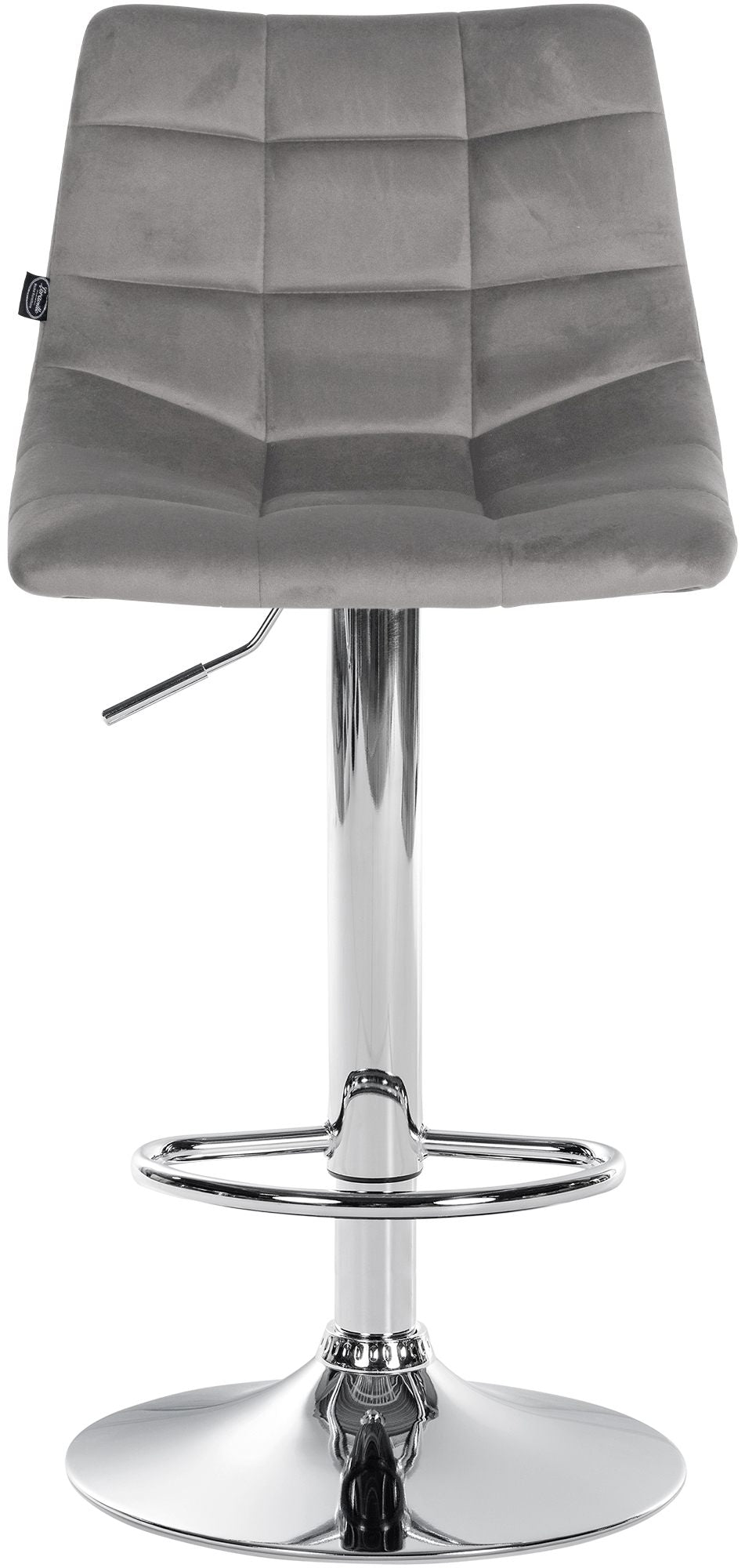 Barhocker 107 Samt Grau - Bild 3