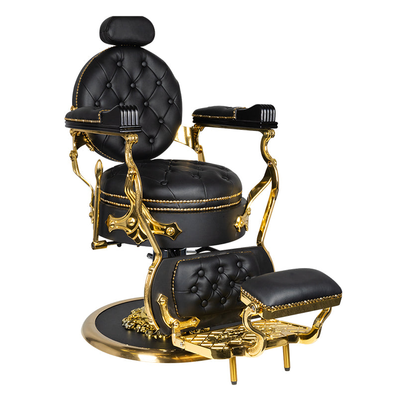 Barberstuhl Gabbiano Cesare Gold Schwarz 1